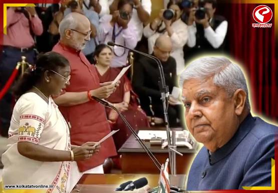 রাধাকৃষ্ণনের শপথ, পিছনের সারিতে বসেই সবটা দেখলেন ধনখড়!