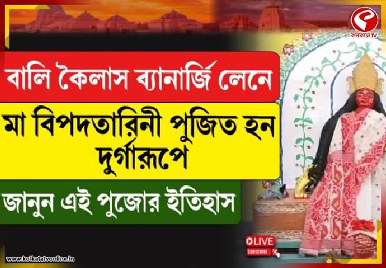 বালি কৈলাস ব্যানার্জি লেনে মা বিপদতারিনী পুজিত হন দুর্গারূপে, জানুন এই পুজোর ইতিহাস