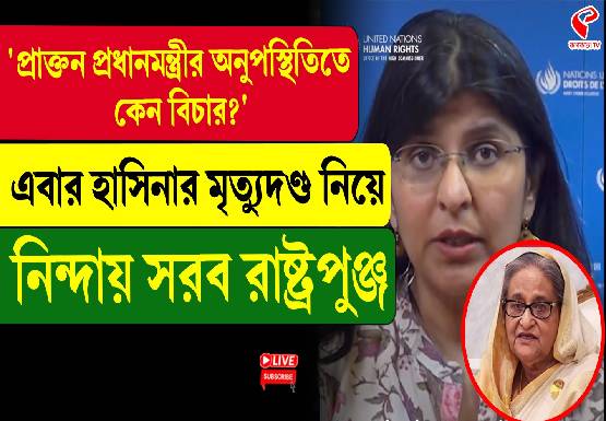 “অনুপস্থিতিতে বিচার কেন?,” হাসিনার বিরুদ্ধে রায় নিয়ে সরব রাষ্ট্রপুঞ্জ