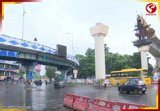 চিংড়িহাটায় মেট্রো রেলের কাজে বাধা, প্রশাসনের অনুমতি না পাওয়ায় স্থগিত রাস্তা বন্ধের পরিকল্পনা