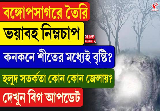বঙ্গোপসাগরে গভীর নিম্নচাপ, কনকনে শীতের মাঝেই বৃষ্টি? হলুদ সতর্কতা কোন জেলায়