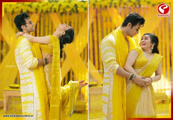 প্রেম দিবসে গায়ে হলুদ, ছকভাঙা সাজে রণজয়–শ্যামৌপ্তি