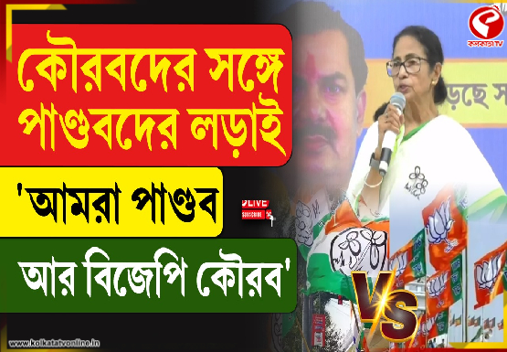 কৌরবদের সঙ্গে পাণ্ডবদের লড়াই , ‘আমরা পাণ্ডব আর বিজেপি কৌরব’: মমতা