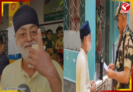সাধারণ মানুষের সঙ্গে এক লাইনে দাঁড়িয়ে ভোট দিলেন জনপ্রিয় সঙ্গীতশিল্পী অরিজিৎ সিংয়ের বাবা