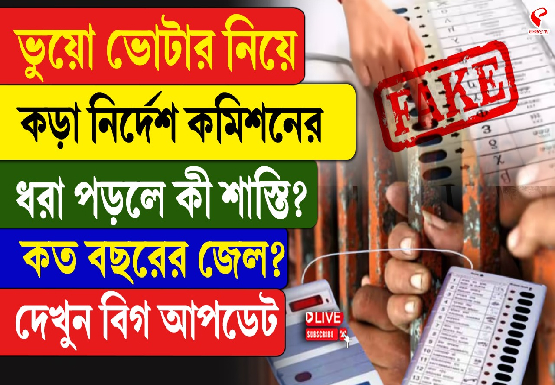 ভুয়ো ভোটার নিয়ে কড়া নির্দেশ কমিশনের, ধরা পড়লে কী শাস্তি? কত বছরের জেল? দেখুন বিগ আপডেট