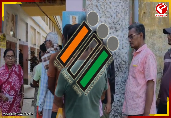 পুনর্নির্বাচনে ৯টা পর্যন্ত ১৬ শতাংশ ভোট পড়ল , ডায়মন্ড হারবার ও মগরাহাটে বুথের বাইরে লাইন