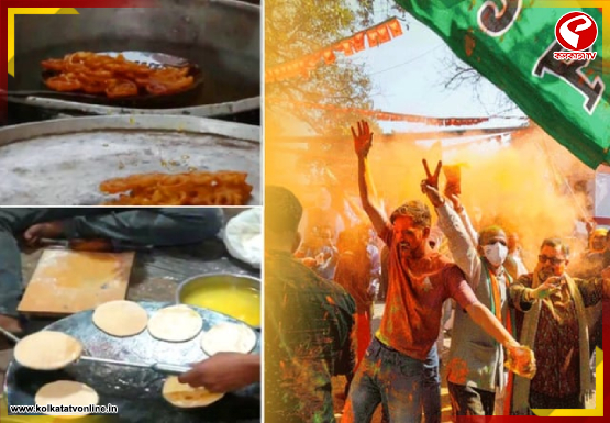 ভোটের গণনা শুরু হতেই দিল্লির বিজেপি সদর দফতরে খুশির আমেজ