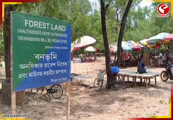 শান্তিনিকেতনে সোনাঝুরি হাটে চলল বুলডোজার, উপড়ে ফেলা হল হোটেল, রিসোর্ট