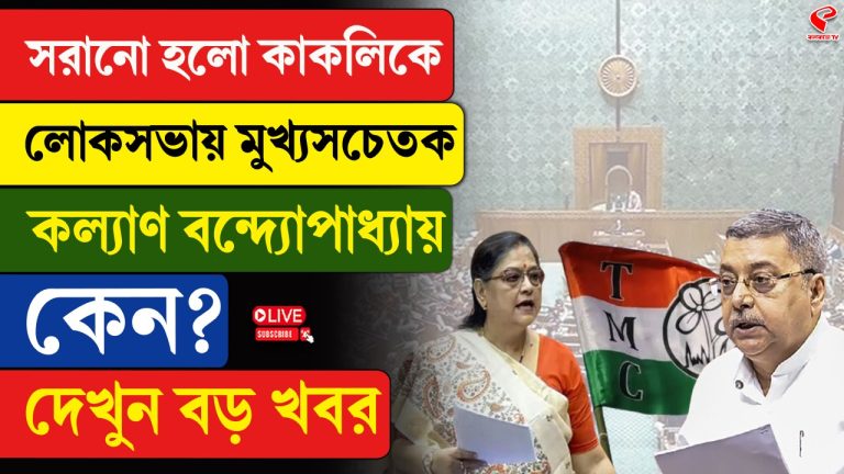 সরানো হল কাকলিকে, কল্যাণ লোকসভার মুখ্যসচেতক