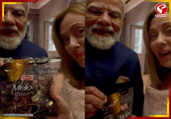 মেলোনিকে চকোলেট উপহার মোদির, ভাইরাল ভিডিও