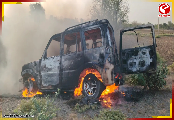 গাড়িতে লাগল আগুন, ঝলসে মৃত্যু একই পরিবারের চার জনের