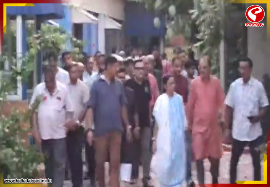 পায়ে হেঁটে অভিষেককে দেখতে বাড়িতে গেলেন মমতা