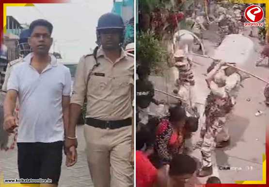 ফলতায় উত্তেজনা চরমে, বিক্ষোভকারীদের ছত্রভঙ্গ করতে পুলিশ-সিআরপিএফের লাঠিচার্জ