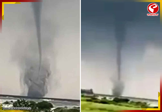 হুগলির বুকে জোড়া টর্নেডোর তাণ্ডব! আকাশে উঠল নদীর জল! এ কী কোনও অশনি সংকেত?