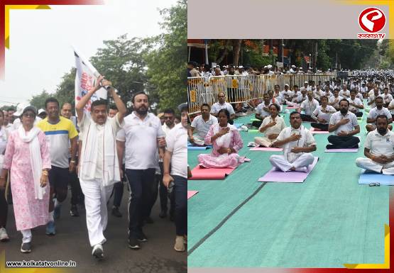 ‘রান ফর যোগা’-য় যোগ দিলেন মুখ্যমন্ত্রী শুভেন্দু, মহাকরণের সামনে যোগাসনে শামিল হাজারো মানুষ